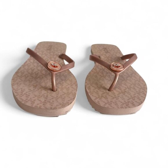 Michael Kors Jinx Logo Flip-Flop Sandals Blush Pink Women's Size 10 - Picture 6 of 8